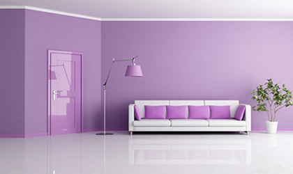 Purple Living Room Decor
